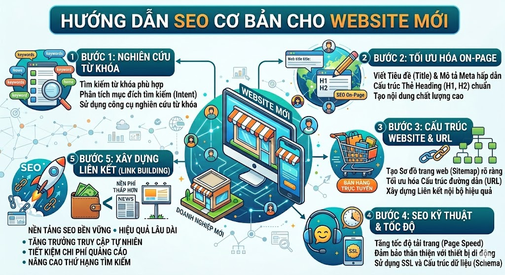 Hướng dẫn SEO cơ bản cho website mới