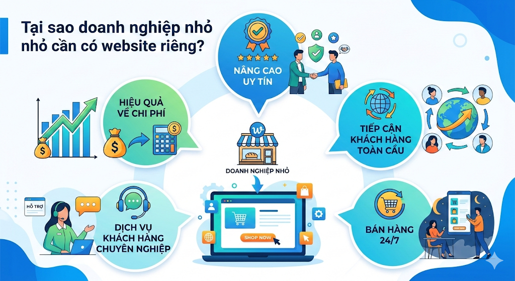 Tại sao doanh nghiệp nhỏ cần có website riêng?
